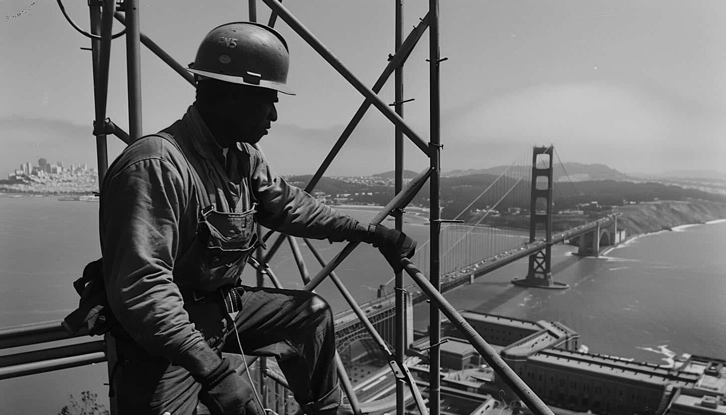 steigerbouw bij golden gate