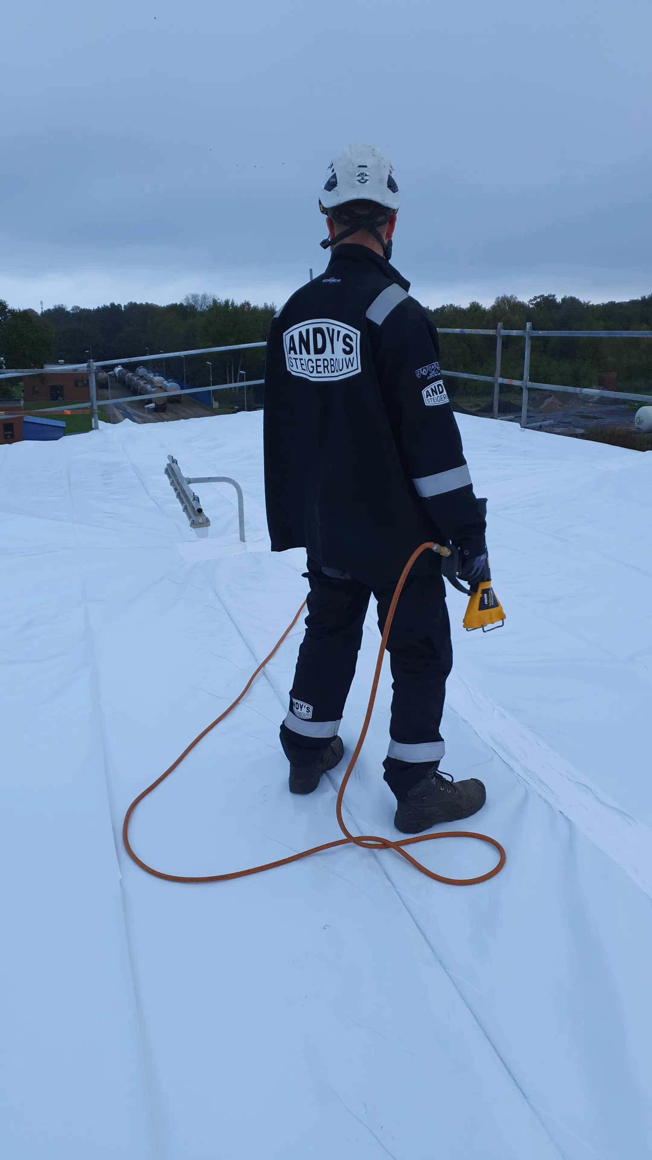 Krimpfolie en steigerbouw bij Nobian Ibbenbüren
